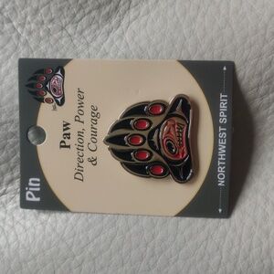 'Paw' Pin Indigenous Design by Jason Peters, Salish
